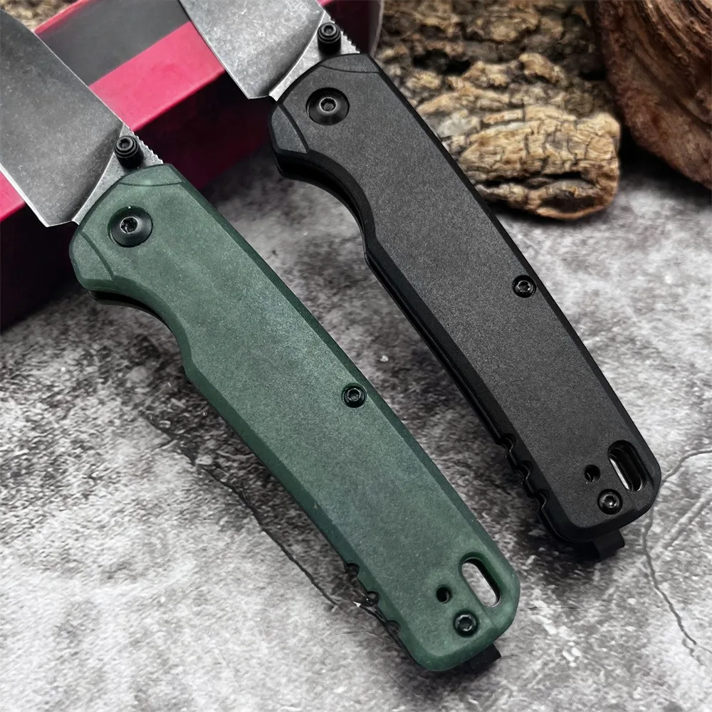 KS 6105 سكين صيد 8Cr13Mov شفرة فولاذية ألياف النايلون مقبض أدوات تكتيكية لحفظ الحياة لمغامرة التخييم في الهواء الطلق