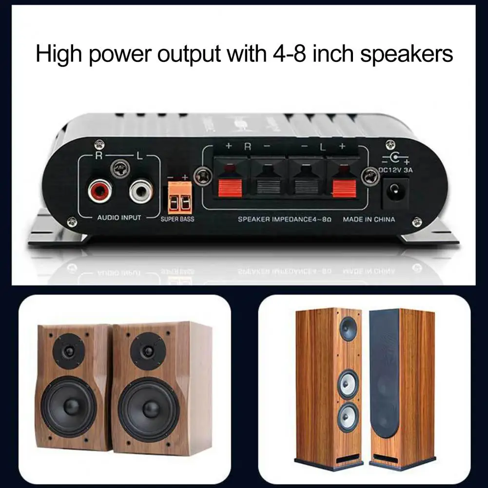 Audio Amplifier Board Car Audio Amplifier Module Adjustable Sound Speaker Amplifier Universal Compatibility Wireless Audio