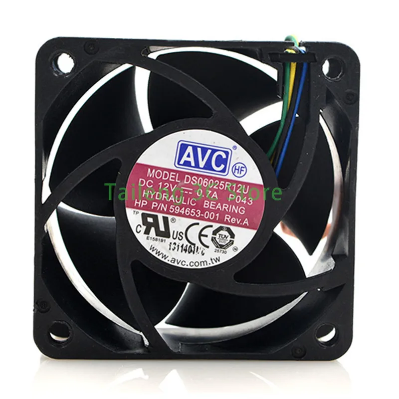 

For AVC DS06025R12U DC 12V 0.7A 8.4W 5200RPM 6cm 6025 60x60x25mm PWM Temperature Controlled Cooling Fan