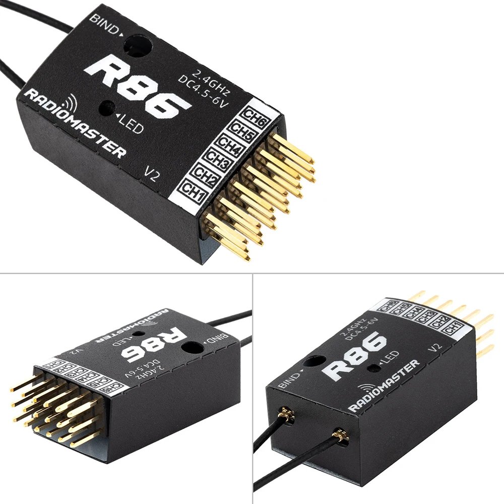 Nieuwe Collectie RadioMaster R81 R84 R86 R86C R88 R161 R168 2.4G Nano Ontvanger Compatibel FrSky voor RC Drone