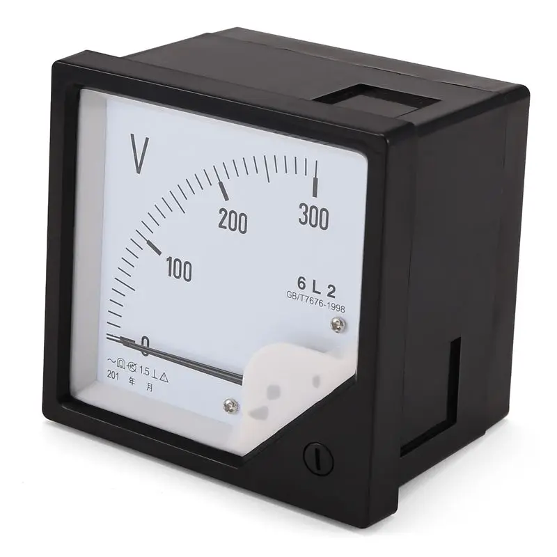 [HOT!】 6L2 Voltmeter Pointer Type Voltage Meter Mechanical Header