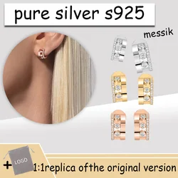 Official Website Move Romane Circle Earrings S925 Sterling Silver Women's Earrings High Quality Jewelry, The Best Gift