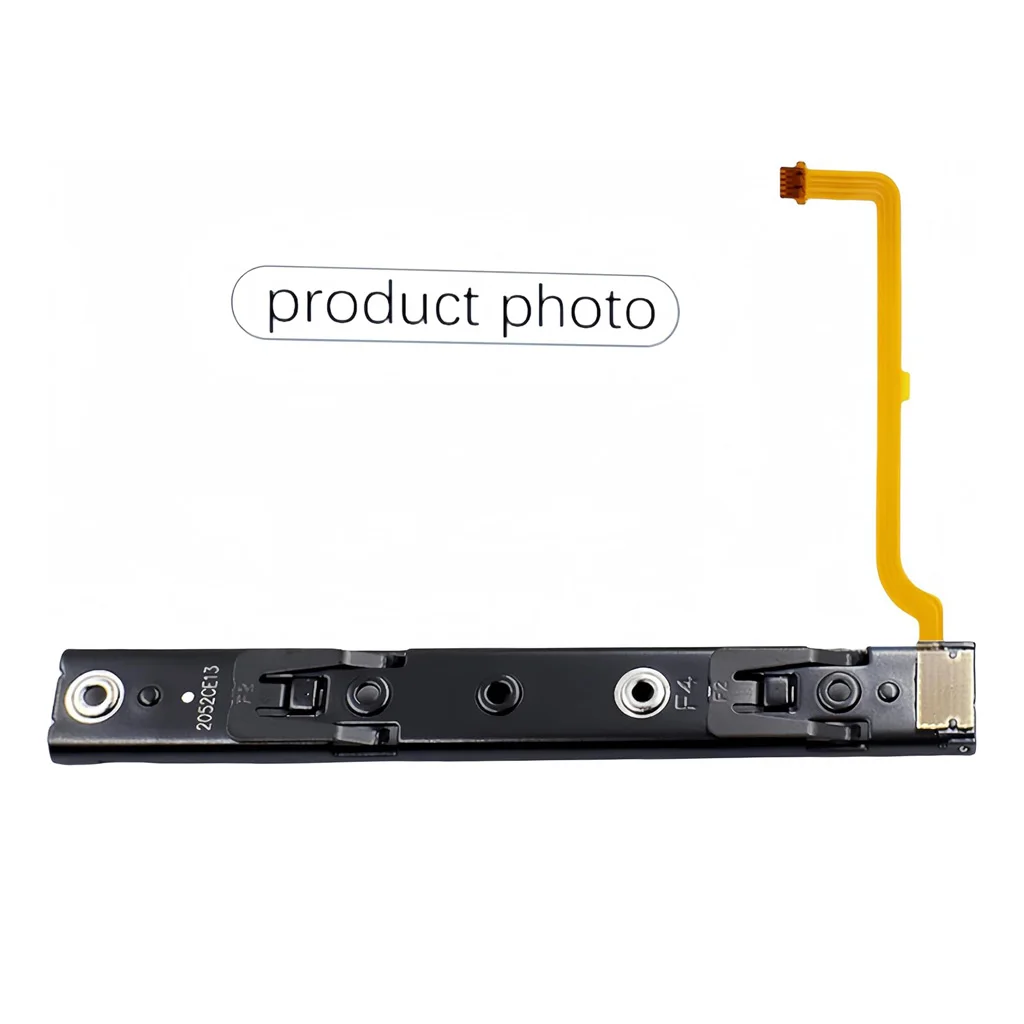 الجزء الأصلي من Repart للسكك الحديدية اليمنى واليسرى مع جزء تثبيت الكابلات المرنة لوحدة تحكم Nintendo Switch NS OLED مسار إعادة البناء