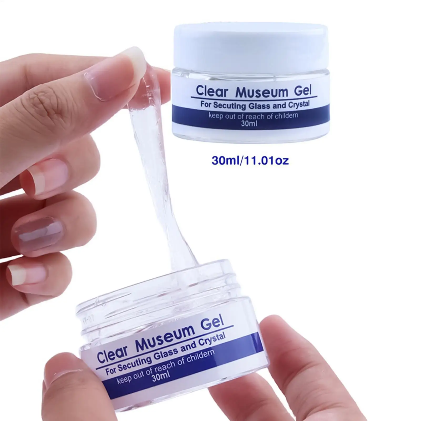 30ml/150ml Clear Museum Gel Putty, Reusable Removable No Residues Adhesive For Vibration Proof Glass Ceramic Collection Home