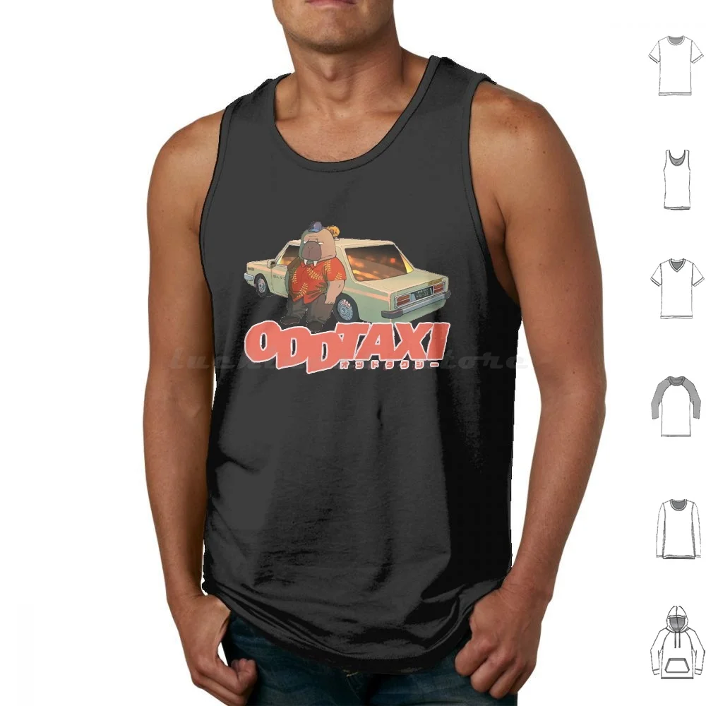 Odd Taxi-Logo Tank Tops Vest Sleeveless Odd Taxi Oddtaxi Anime Odd Taxi Anime Oddtaxi Anime