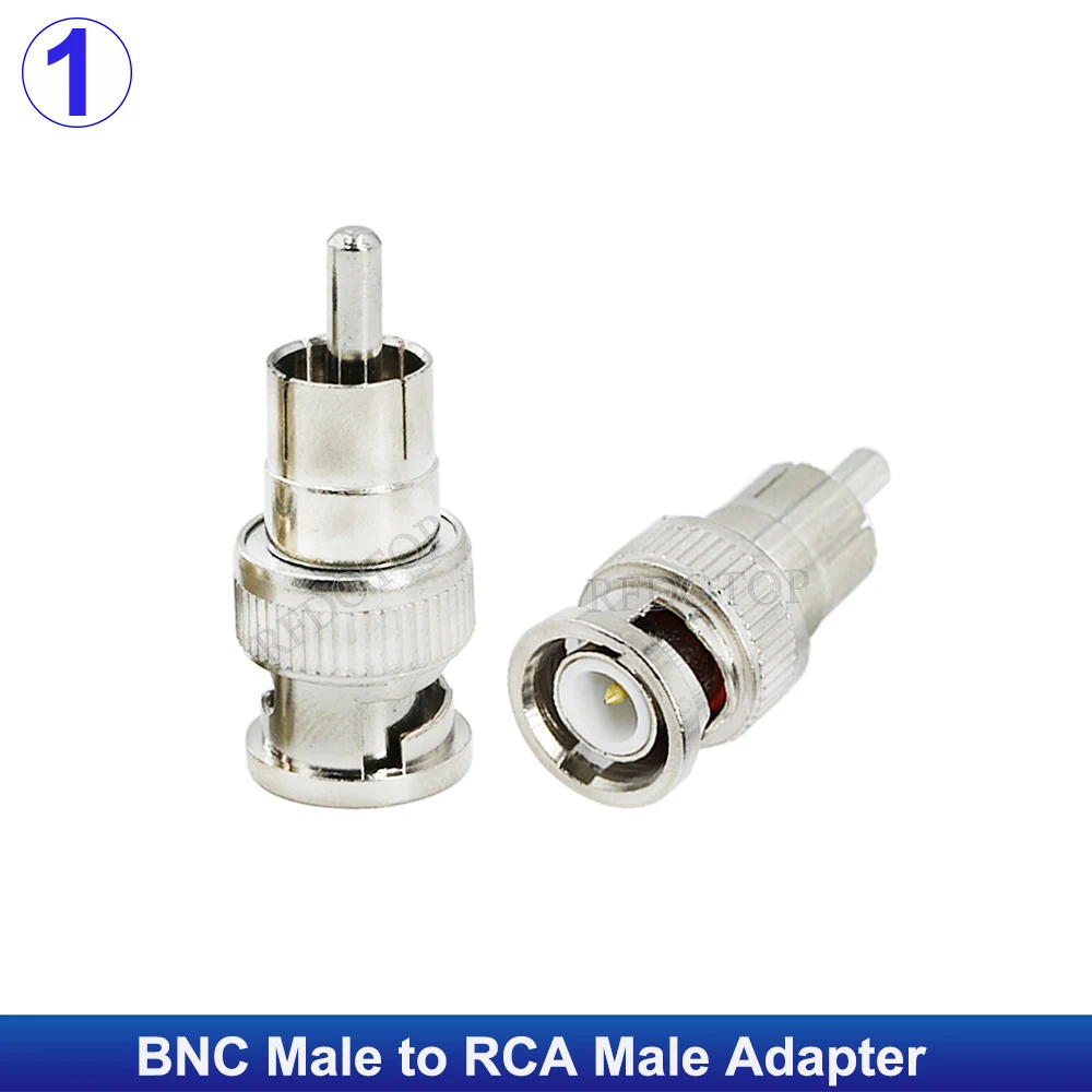 5PCS/Lot BNC to RCA Male Female Straight Adapter RF Coaxial Connector for CCTV Surveillance Video