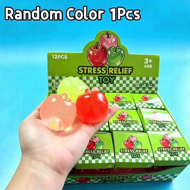 Round Fruit Stress Ball Soft Fidget Squeeze Toy For Autism Slow Rebound Squeeze Toy For Adults Kids Christmas Gift