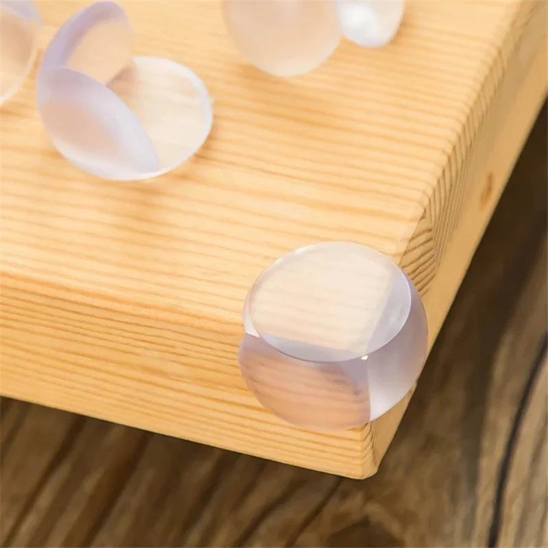 10PCS Table Corner Protector Silicone Children Anti-collision Protection Cover Transparent Spherical Anti Collision Edge Guards