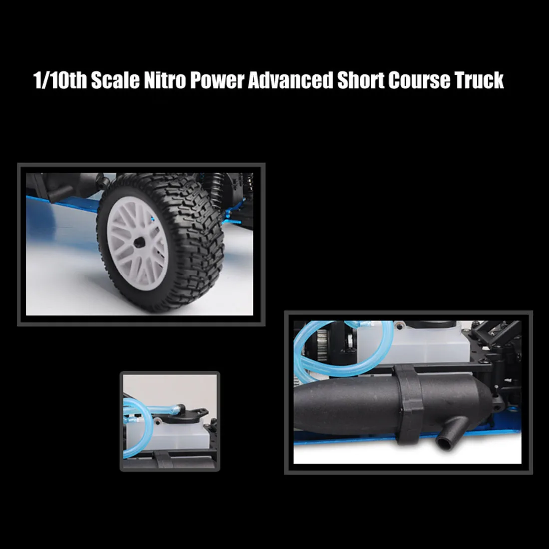 HSP 94155 1:10 4WD Double Speed Short Course Racing Car Methanol Fuel Powered RC Car (No need to assemble)