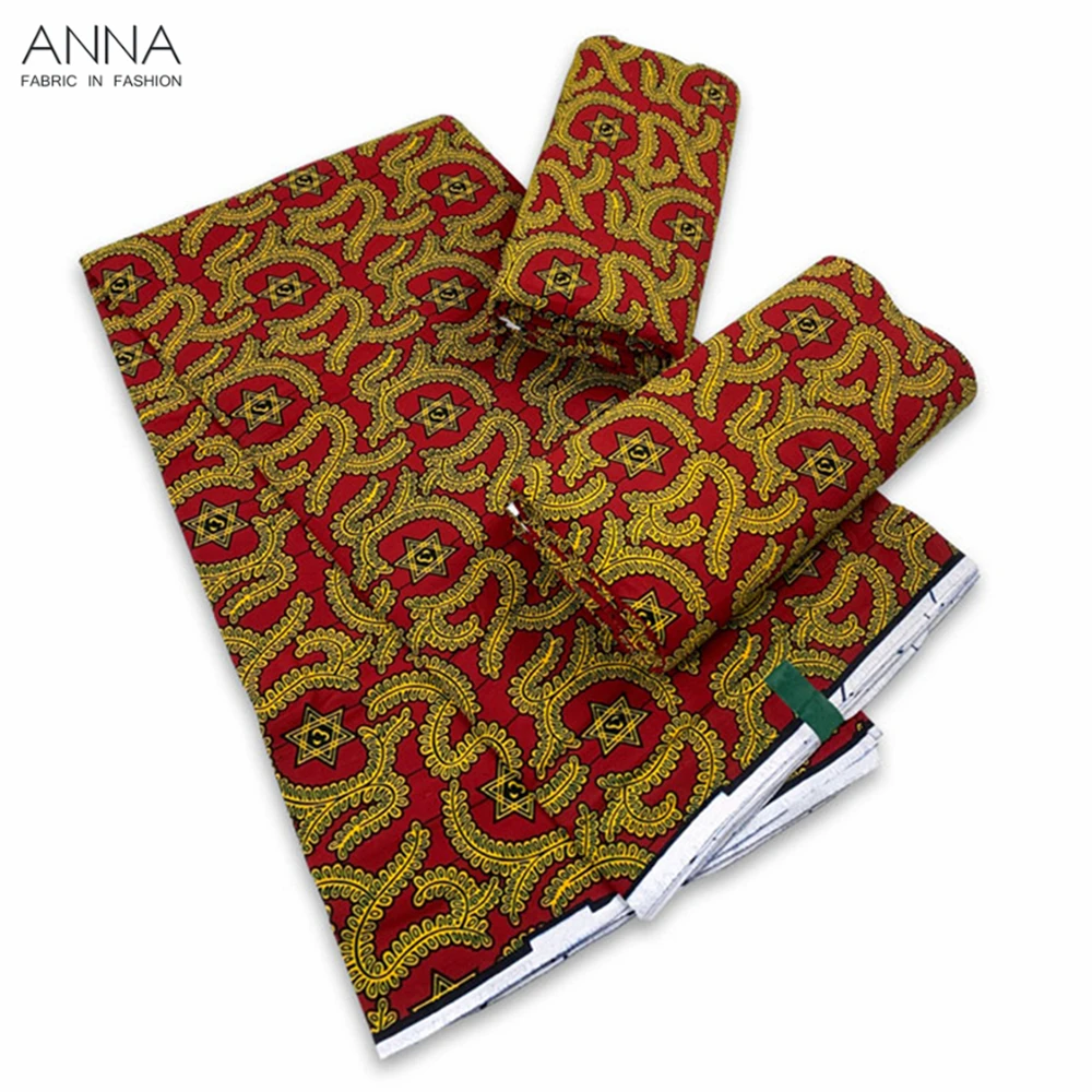 Veritable Wax Ankara Block Prints Batik Fabric African Wax Fabric Nigerian Dutch Hollandais Pagne 100% Cotton For Sewing VL-50