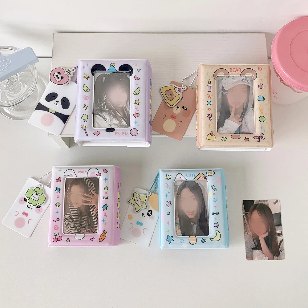 อัลบั้มรูปการ์ตูนลูกแมวสามนิ้วเวอร์ชั่นเกาหลี หนังสือบัตรนักเรียน ดาวโพลารอยด์ไล่หนังสือเก็บบัตรขนาดเล็ก