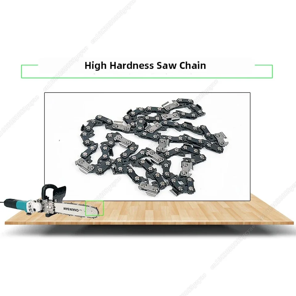 12 / 16Inch Chainsaw Attachment For Angle Grinder, Electric Chain Saw + Transparent Fuel Tank, Logging Saw Adjustable Tension