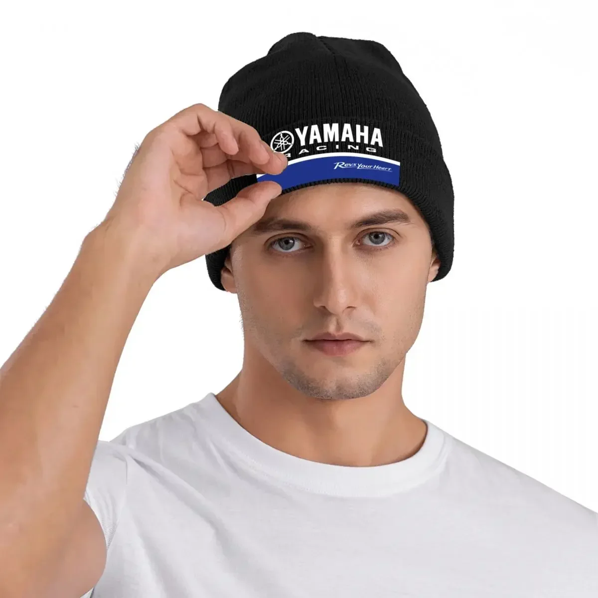 Y-Yamahas Motorcycle Lover Knitted Hats Quality Beanie Anime Unisex Headwear Knitted Caps