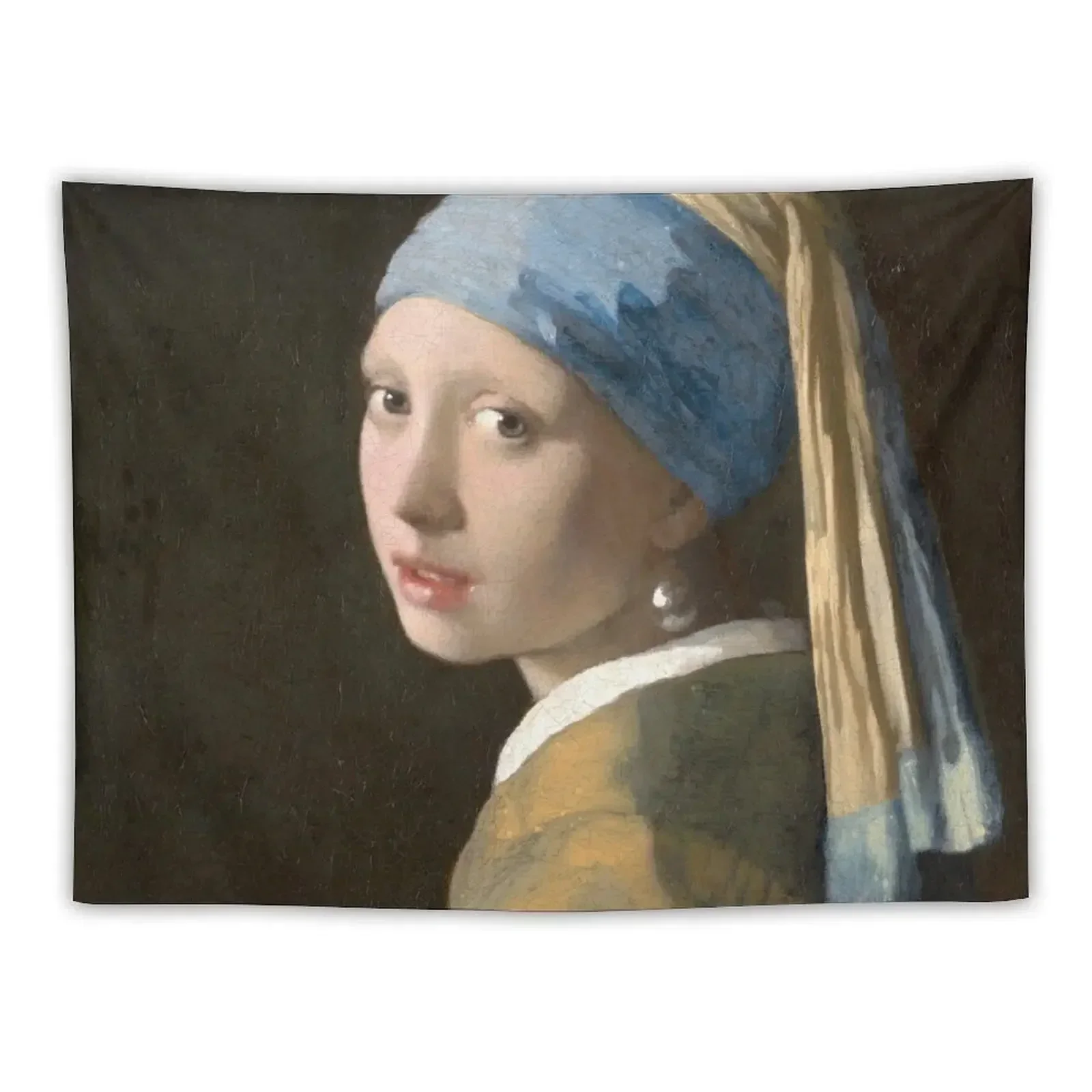 Girl with a Pearl Earring (HighRes) Tapestry Room Decorator Japanese Room Decor Bedroom Organization And Decoration Tapestry