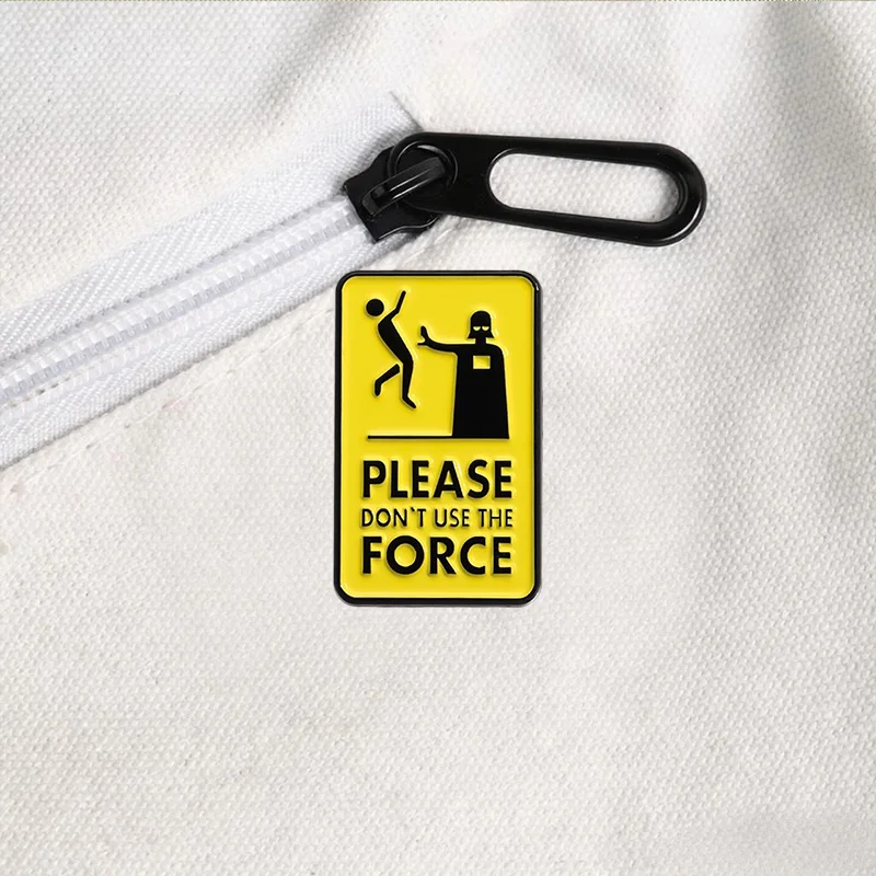 Funny Caution Notice Enamel Badge Meme Warning Board Quote Pins Set Quirky Graphic Brooches For Clothing Accessories
