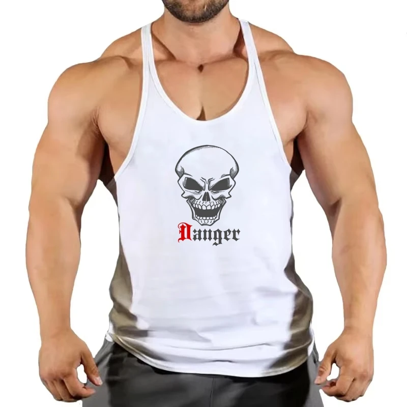 Men's Fitness Stringer Gym Vest, Racerback Fine-Strap, Quick-Dry Durable for Demanding Bodybuilding