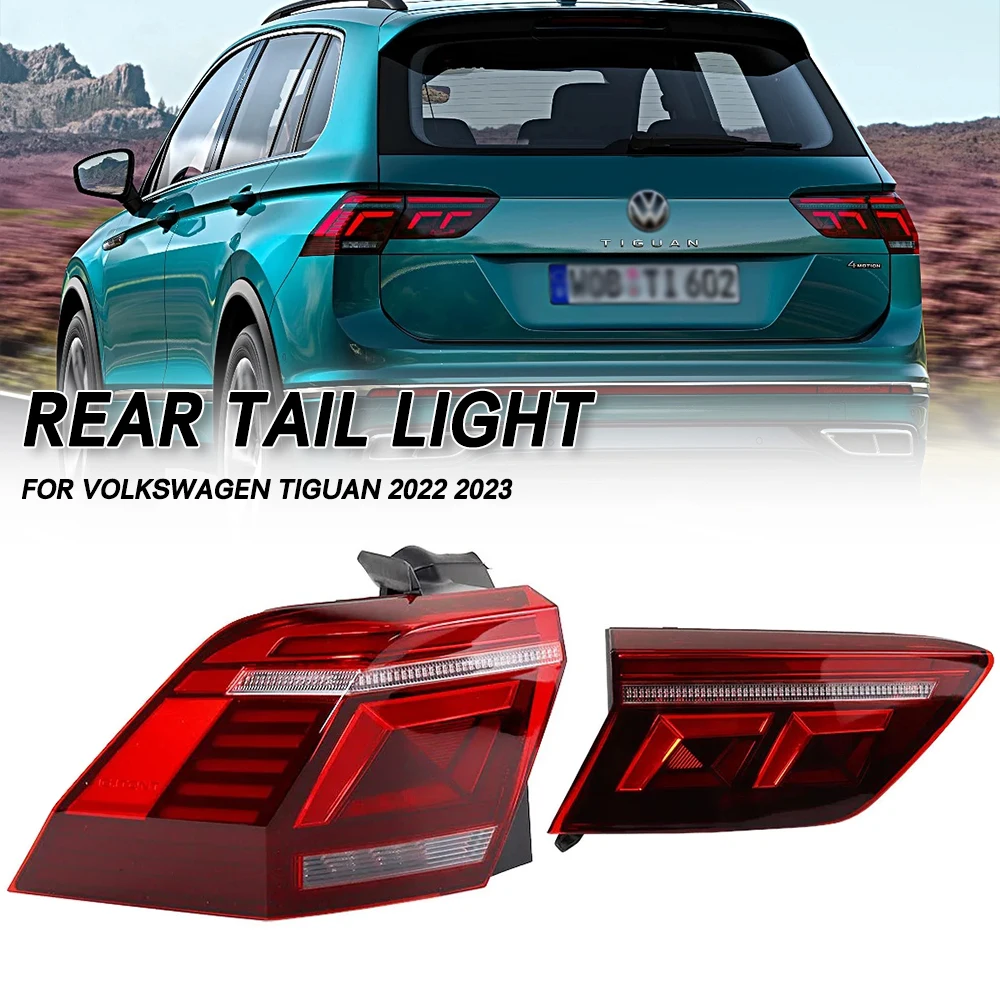 

Left/Right Side LED Tail Lamp For Volkswagen VW Tiguan 2022 2023 Car LED Rear Brake Lamp Turn Signal Light Tail Light