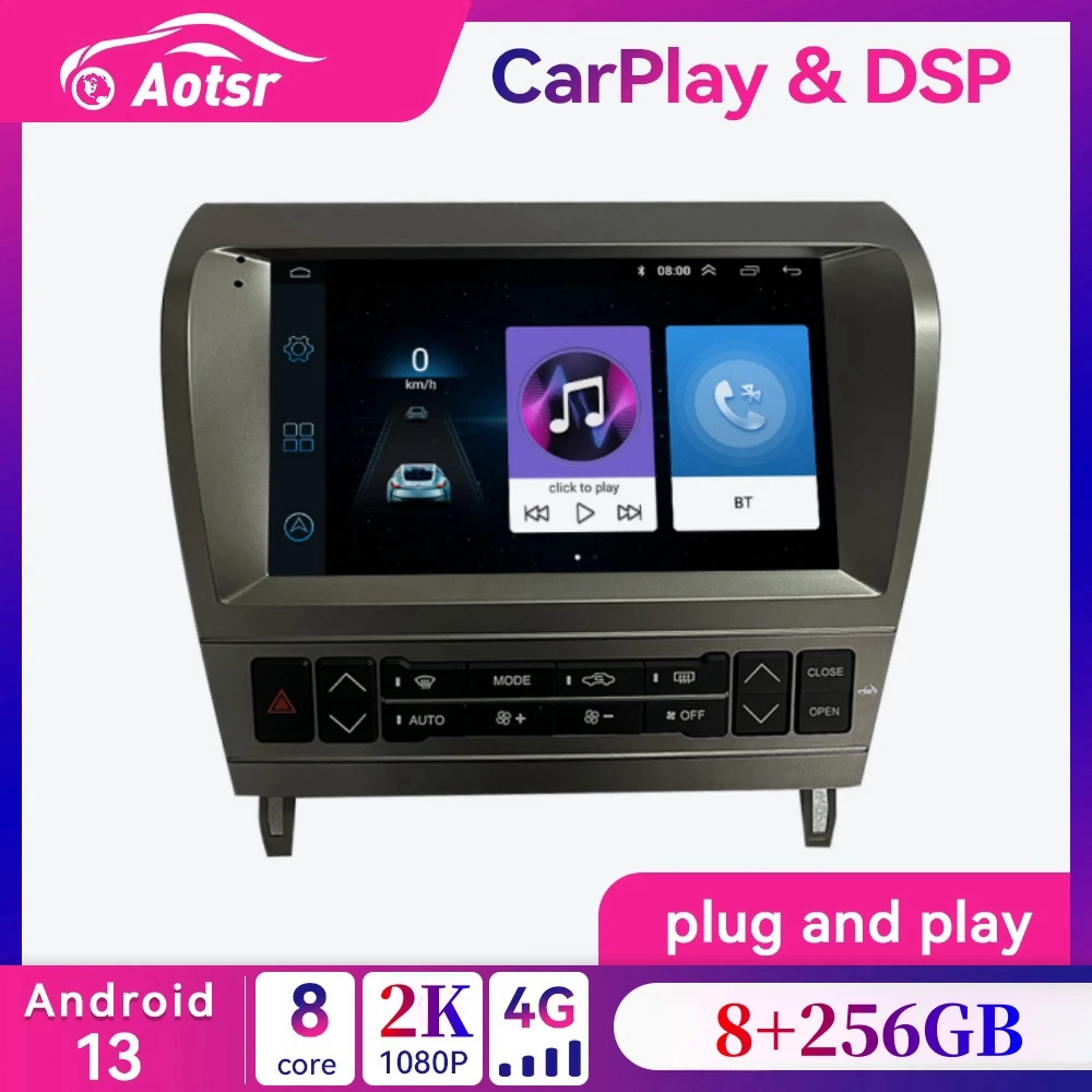 8+128GB For Lexus SC430 2001 - 2010 Android 13 Car radio Player GPS Navigation Auto Stereo Multimedia carplay 4G SIM Player Unit