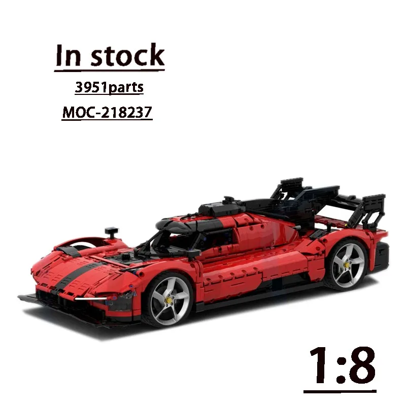

MOC-218237 Red New Model 499P Super Sports Car Building Block Model • 3951 Parts MOC Creative Boy's Children's Building Toy