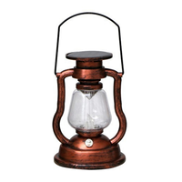 ABLQ LED Solar Light Retro Solar LED Oil Lamp Portable Solar Candle Light Outdoor Hanging Lantern Garden Decor