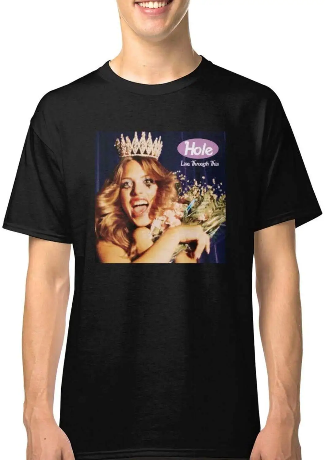 Hole Courtney Love Live Through This 8 Shirt DMN t-Shirt BlackPrinting vintage Luxury oversizedUnisex T-shirts for Men Women Sum