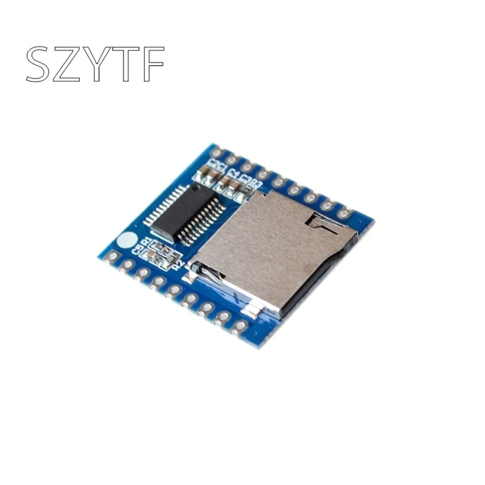 Serial port control voice module MCU IO control SD/TF card MP3 player board XY-V17B