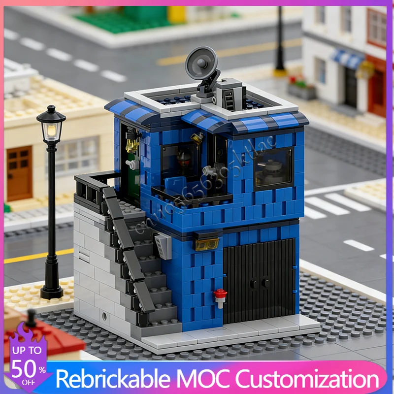 625 pièces, petit appartement médiéval avec garage, MOC, construction modulaire personnalisable, blocs de construction éducatifs, conception DIY, jouet pour garçon, cadeau d'anniversaire