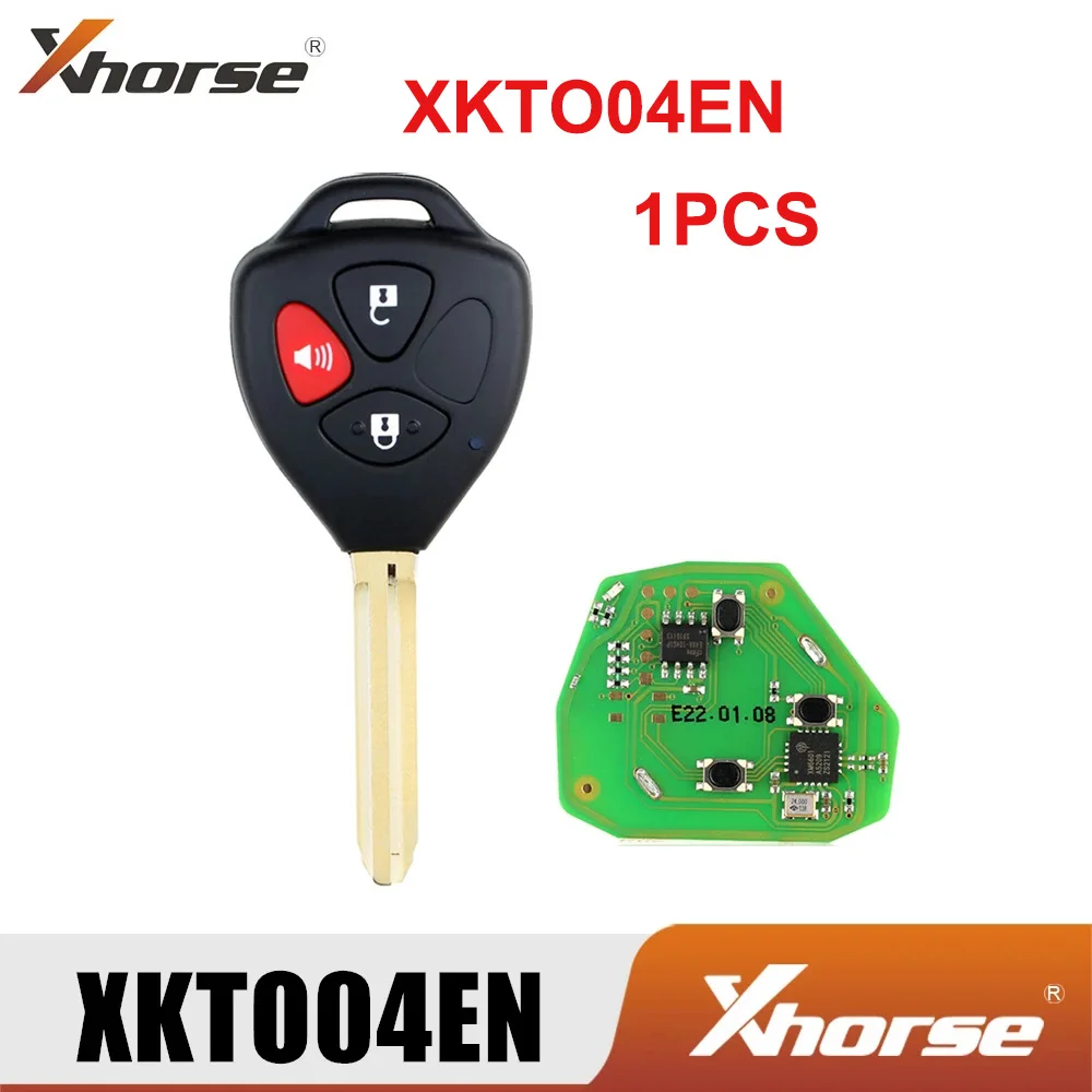 

1 шт. Xhorse VVDI2 XKTO04EN универсальный пульт дистанционного управления для Toyota Style 3 кнопки для VVDI VVDI2 ключ инструмент