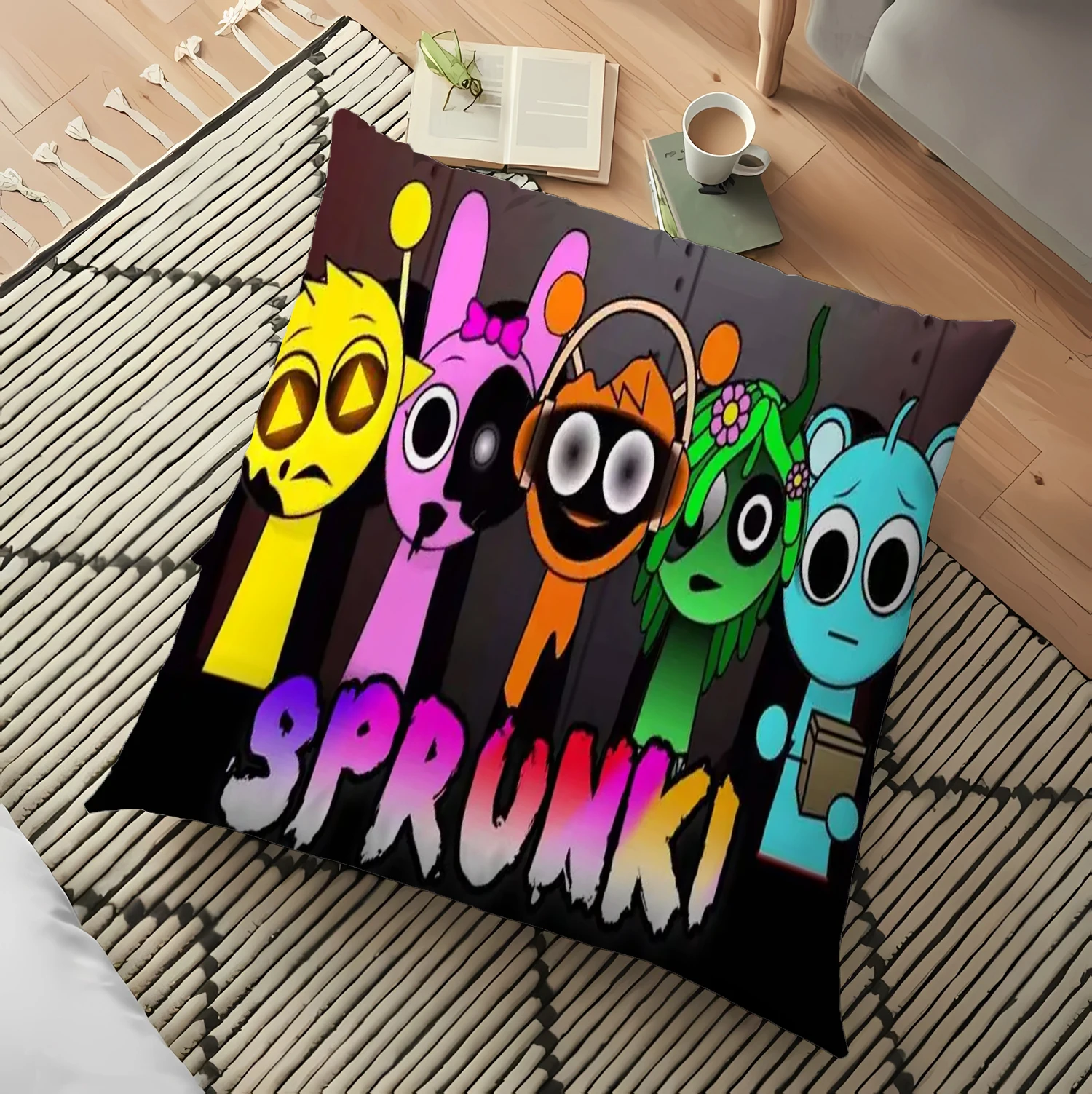 Sprunki Pillowcases Cartoon Kawaii Pillow Covers Female Cute Pillow Cases Woman MEN Bedroom Room Home Decoration Birthday Gift