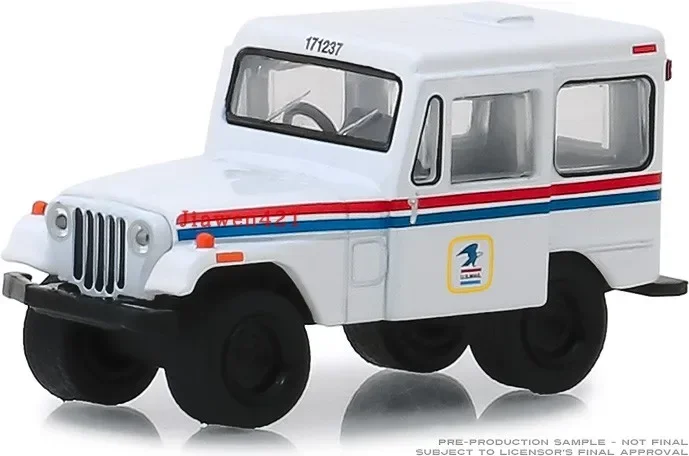 

GreenLight 1:64 1971 DJ-5 Postal Jeep Alloy car model collection gift ornaments