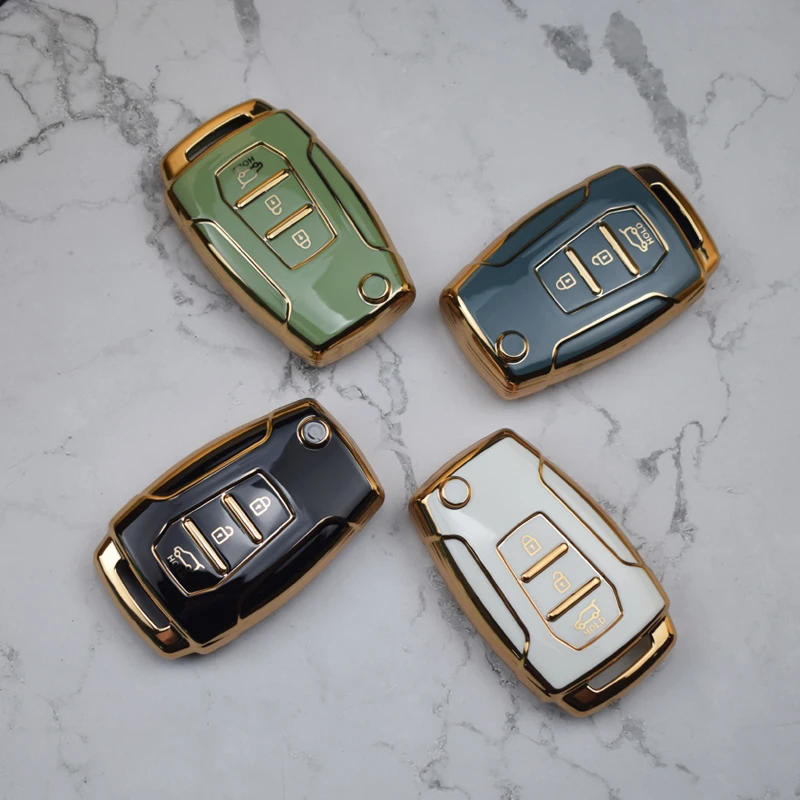 TPU Car Key Cover Case for SsangYong Kyron Actyon Tivolan Korando Rexton Tivoli Key Holder Car Key Shell Car Key Accessories