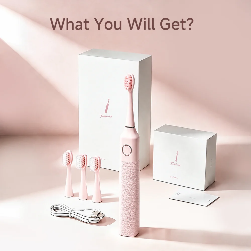 DOCO Sonic Electric Toothbrush 20° Swing Vibration Smart Zone Reminder Rechargeable Oral Care Toothbrush Replacement Brush Heads - view 6