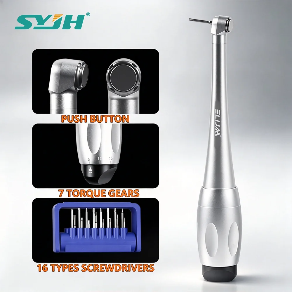 Push Button Dental Implant Universal Torque Wrench Handpiece Screwdriver Prosthetic Kit For Dental Clinic Dentistry Repair Tools