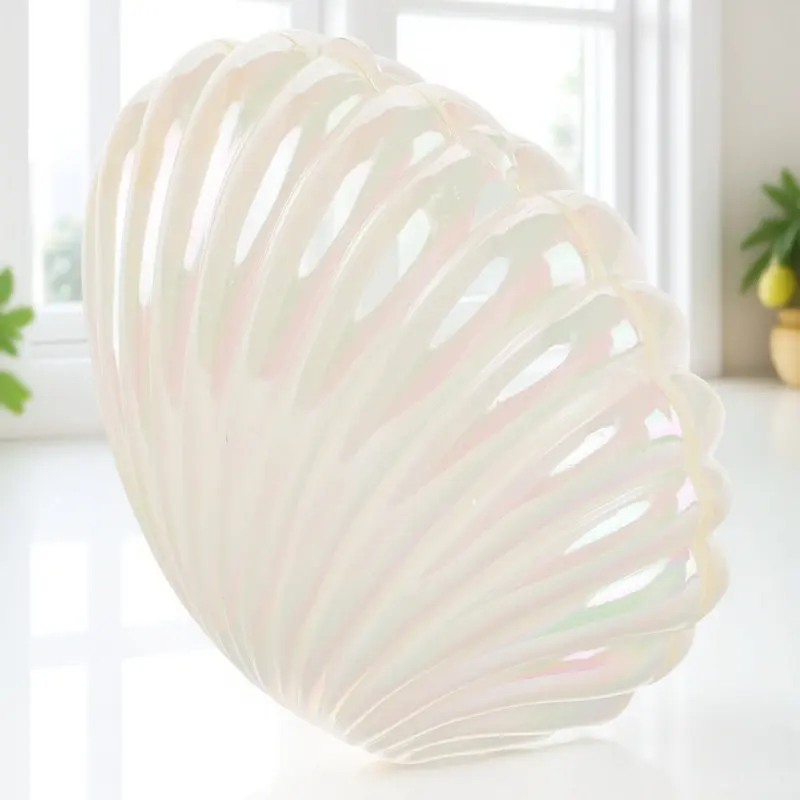 

Shell Jewelry Storage Box Compact Lightweight Shell Shaped Organizer Ring Earring Holder Decorative Case for Home Dorm Display