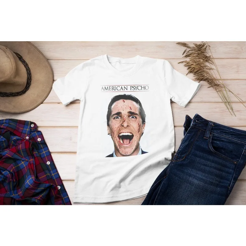 American Mental Patient Movie T-shirt Summer New Trendy Y2K Casual Fashion T-shirt