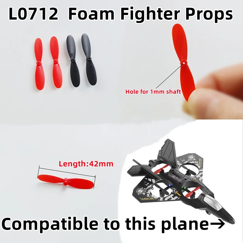 42mm 4.2cm 0.8mm 1.0MM CW CCW AB Props Propellers Main Blades fit 716 615 Coreless Motor For Airplane Drone Foam Fighter Parts