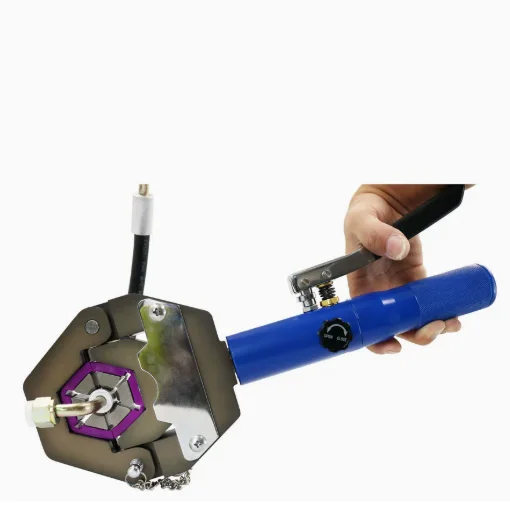 Iron car air conditioning portable portable hand-held pipe press manual hydraulic pipe press hose crimping pliers tool