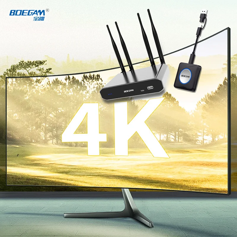 Professional AV Wireless Presentation Kit with E900P Receiver and USB-C/A Transmitters,BYOM Function for Integrators