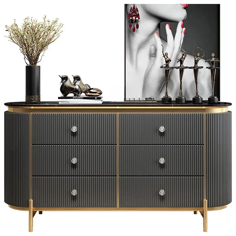 

Luxury Design Wooden Pantry Buffet Cabinet Living Room Console Table