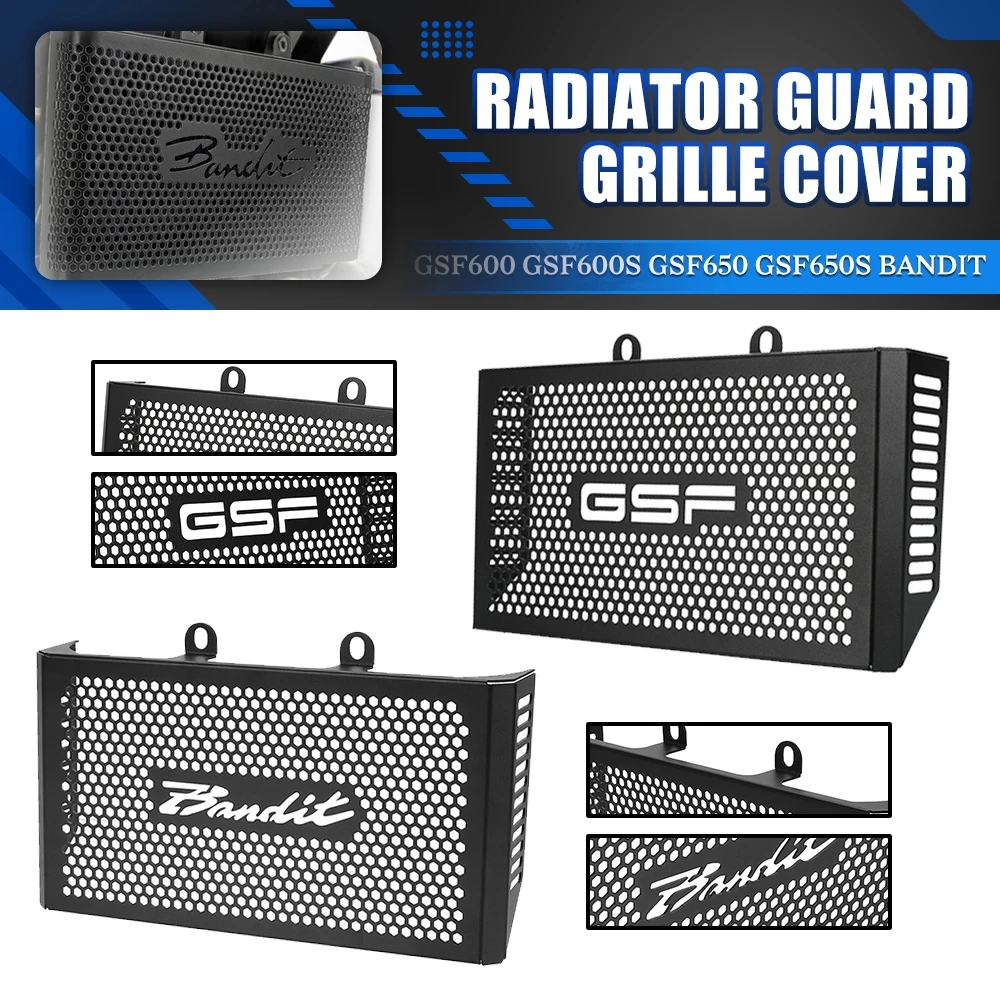 Motorcycle Side Radiator Guard Grille Cover FOR SUZUKI GSF600 GSF600S GSF650 GSF650S BANDIT 1995 1996 1997 1998 1999 2000-2006