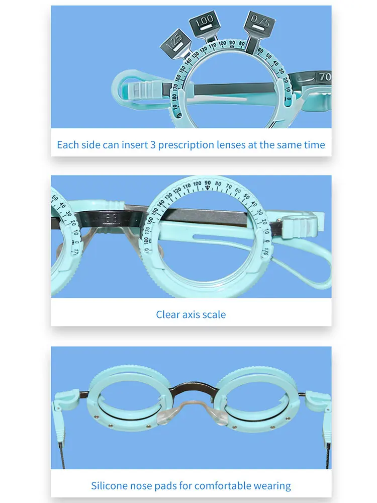 Titanium Alloy Trial Frame, Glasses Shop Trial Frame, Optical Trial Lens Frame 52~70mm Good Qualty