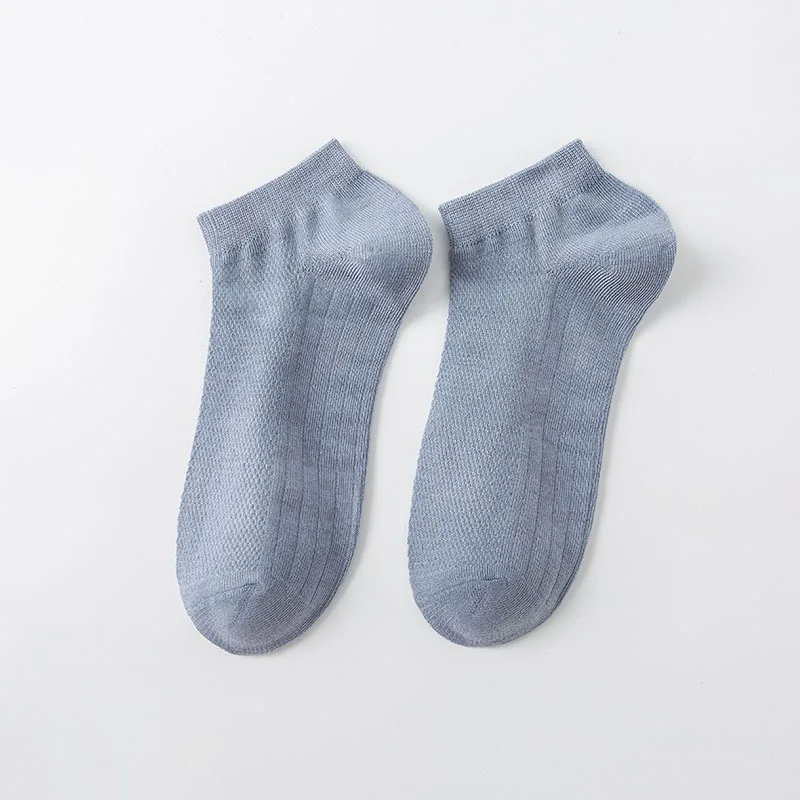 Hochwertige 6 Paar/Set Herren-Bootsocken aus Baumwolle, Sommer-Business-Mesh-Atmungsaktive Herrensocken, Neue Herrensocken in Übergröße EU38-45 – Detail 17