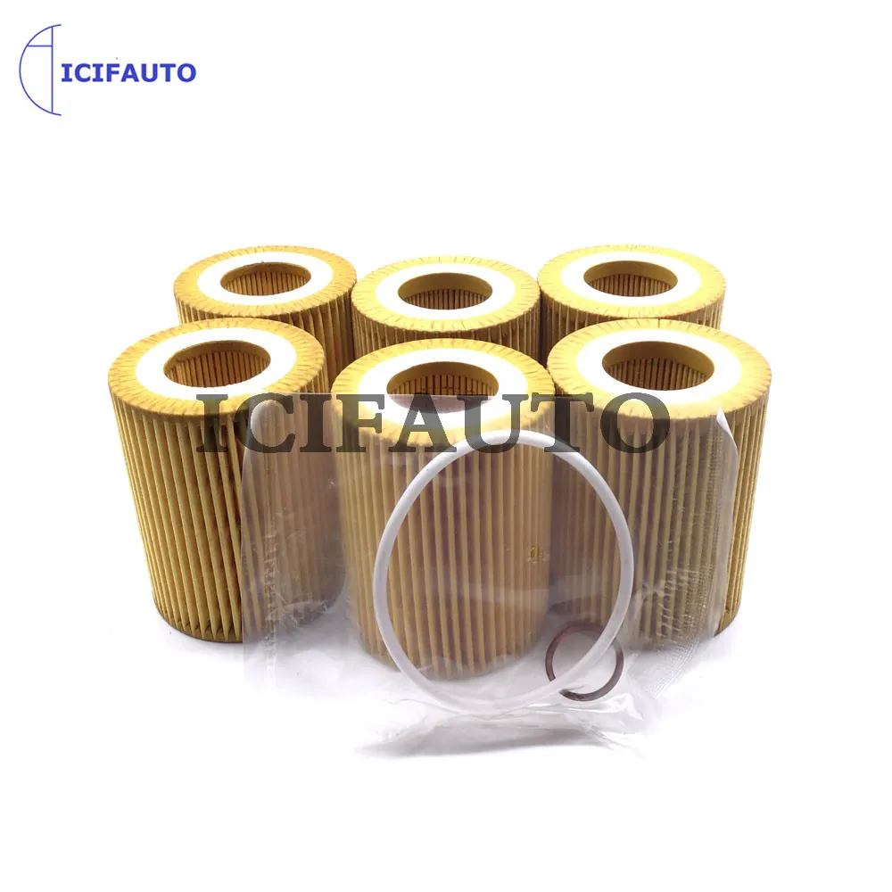 2/4/6/10 × فلتر زيت لسيارات BMW F20 F20N F21 F21N F30 F30N F31 F35 11427605342 11427611969 11427635557   ELH4463 OX825D HU7003x