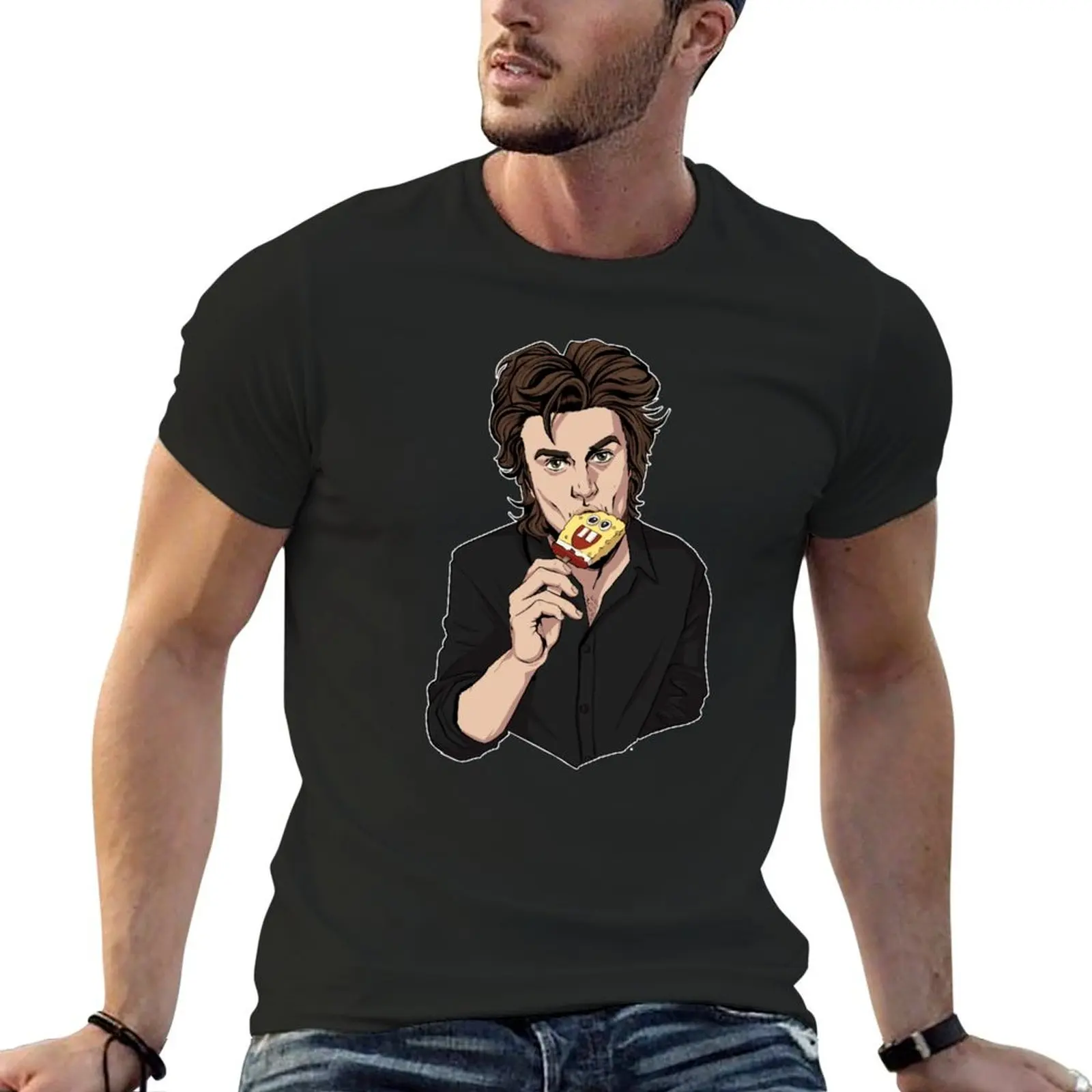 Joe Keery | Steve Harrington T-Shirt graphic t shirts baggy shirts customizeds blue archive mens cotton t shirts