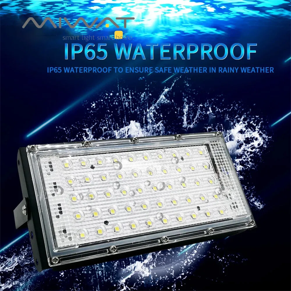 LED Flood Light 50W Outdoor Light IP65 Waterproof Landscape Lamp Spotlight Super Bright Security Lamp for Garden Street