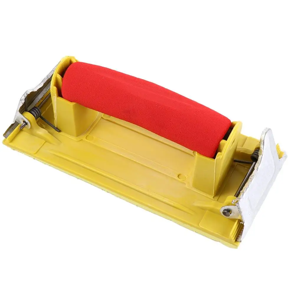 

Портативный ручной держатель наждачной бумаги, удобная квадратная ручная шлифовальная машина, легкая мягкая ручка, держатель для полировки наждачной бумаги, полировка стен