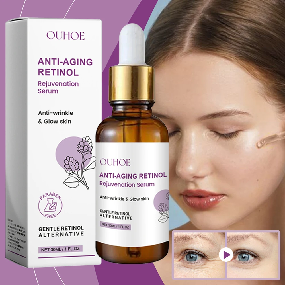 30ml Retinol Rejuvenating Serum Anti Wrinkle Facial Serum Moisture Face Acne Essence Skin Care Face Brightening Essence