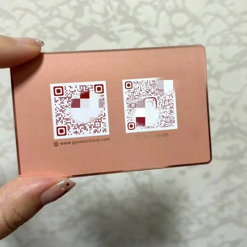 

Элегантные визитные карточки из нержавеющей стали — бесплатная поддержка дизайна | Высококачественная металлическая визитка