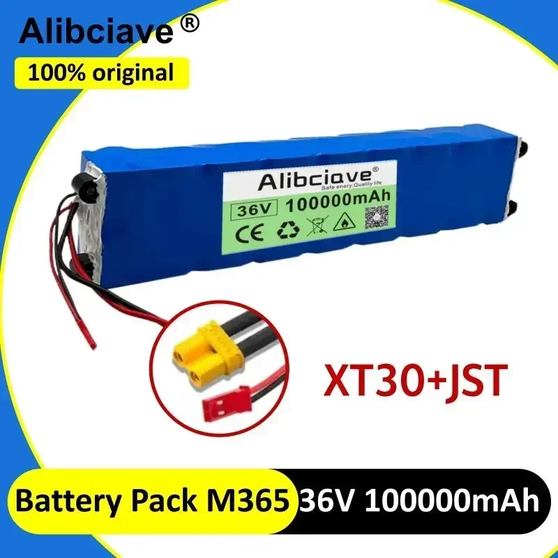 Paquete de batería para patinete eléctrico 10S3P, 36V, 100000mAh, 36v, 18650 litio, M365