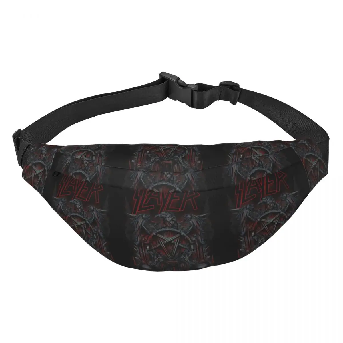 

Custom Casual Heavy Metal Rock Band Slayers Fanny Pack for Running Women Men Sling Crossbody Waist Bag Phone Money Pouch